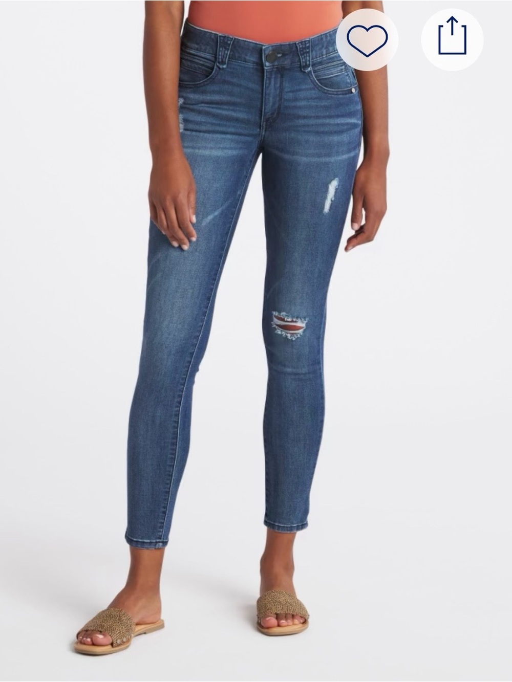 Democracy Ab Solution Skinny Distressed Jeans